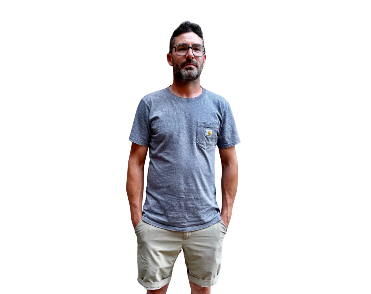 Javier Gómara trabajando en la restauración de patrimonio histórico